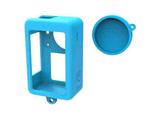 For DJI Osmo Action 3 Silicone Protective Case Lens Cap(Blue)