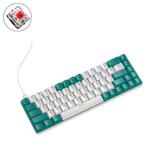ZIYOU LANG T8 68 Keys RGB Gaming Mechanical Keyboard, Cable Length: 1.5m, Style:  Water Green Version Red Shaft