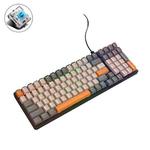 ZIYOU LANG  K3 100 Keys Game Glowing Wired Mechanical Keyboard, Cable Length: 1.5m, Style: Micro Light Version Green Axis