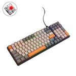 ZIYOU LANG  K3 100 Keys Game Glowing Wired Mechanical Keyboard, Cable Length: 1.5m, Style: Micro Light Hot Plug Version Red Axis