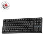 ZIYOU LANG K87 87-Keys Hot-Swappable Wired Mechanical Keyboard, Cable Length: 1.5m, Style: Red Shaft  (Black White Light)