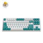 ZIYOU LANG K87 87-key RGB Bluetooth / Wireless / Wired Three Mode Game Keyboard, Cable Length: 1.5m, Style: Banana Shaft (Water Green)