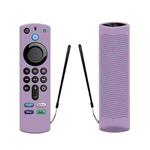 2 PCS Y27 For Alexa Voice Remote 3rd Gen Silicone Non-slip Protective Cover(Luminous Purple)