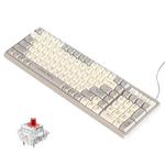 LANGTU GK102 102 Keys Hot Plugs Mechanical Wired Keyboard. Cable Length: 1.63m, Style: Red Shaft (Beige Knight)