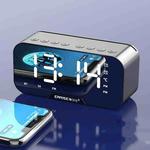 EARISE G10 Wireless Bluetooth Speaker With FM Mini Plug-in Card Mirror Alarm Clock Sound(Black)