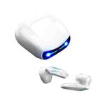 L15 Semi-in-ear Game Sound Identification Super Long Standby Wireless Bluetooth TWS Earphone(White)