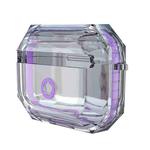 For AirPodS Pro RJT-AP-03 Bluetooth Earphone Transparent Soft Case TPU Protection Cover(Violet)