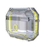 For AirPodS Pro RJT-AP-03 Bluetooth Earphone Transparent Soft Case TPU Protection Cover(Fluorescent Yellow)