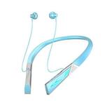 E68 Bluetooth V5.2 Earphones Magnetic Sport Neckband Wireless Headphones With Mic(Sky Blue)