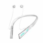 E68 Bluetooth V5.2 Earphones Magnetic Sport Neckband Wireless Headphones With Mic(Elegant White)