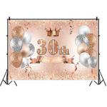 MDN12119 1.5m x 1m Rose Golden Balloon Birthday Party Background Cloth Photography Photo Pictorial Cloth