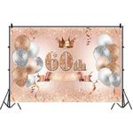 MDN12122 1.5m x 1m Rose Golden Balloon Birthday Party Background Cloth Photography Photo Pictorial Cloth