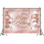 MDN12138 1.5m x 1m Rose Golden Balloon Birthday Party Background Cloth Photography Photo Pictorial Cloth