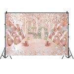 MDU05524 1.5m x 1m Rose Golden Balloon Birthday Party Background Cloth Photography Photo Pictorial Cloth