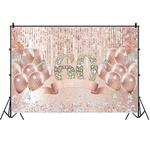 MDU05525 1.5m x 1m Rose Golden Balloon Birthday Party Background Cloth Photography Photo Pictorial Cloth