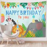 Happy Birthday Photo Backdrop Party Decoration Tapestry, Size: 200x150cm(GT56-5)