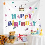 Birthday Layout Hanging Cloth Children Photo Wall Cloth, Size: 150x180cm Velvet(20)