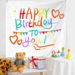 Birthday Layout Hanging Cloth Children Photo Wall Cloth, Size: 150x180cm Velvet(40)