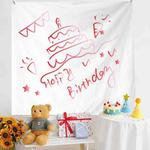Birthday Layout Hanging Cloth Children Photo Wall Cloth, Size: 180x200cm Velvet(32)