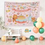 Birthday Background Cloth Cartoon Baby Photo Layout Cloth, Size: Brushed Cloth 230x180cm(GT1837)