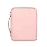 Baona BN-Q015 Leather Waterproof Shock Absorbing Handheld Tablet Bag, Size: 12.9 inches(Pink)