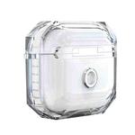 For AirPods 3 RJT-AP-03 Transparent Anti-fall Bluetooth Earphone Protective Sleeve(White)