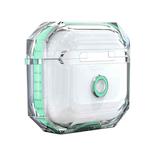 For AirPods 3 RJT-AP-03 Transparent Anti-fall Bluetooth Earphone Protective Sleeve(Green)