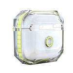 For AirPods 3 RJT-AP-03 Transparent Anti-fall Bluetooth Earphone Protective Sleeve(Fluorescent Yellow)