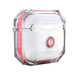 For AirPods 3 RJT-AP-03 Transparent Anti-fall Bluetooth Earphone Protective Sleeve(Rose Red)