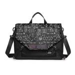 LUCKYBAT Laptop Bag Airbag Anti-drop Crossbody Handbag, Size: S 13.3-16 Inch(Black Equation)