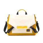 LUCKYBAT Laptop Bag Airbag Anti-drop Crossbody Handbag, Size: S 13.3-16 Inch(Turmeric White)