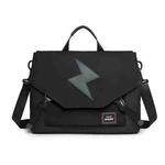 LUCKYBAT Laptop Bag Airbag Anti-drop Crossbody Handbag, Size: L 16 Inch(Black Lightning)