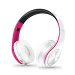 LPT660 Bluetooth Wireless Headset HIFI Stereo Sports Headphones(White+Pink)