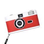 R2-FILM Retro Manual Reusable Film Camera for Children without Film(White+Red)