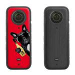 Sunnylife IST-TZ485 For DJI Insta360 X3 Panoramic Camera PVC Protection Scraper Film Stickers(Social Dog+Drawing Black)