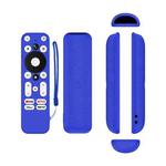 For ONN Android TV 4K UHD Streaming Device Y55 Anti-Fall Silicone Remote Control Cover(Blue)
