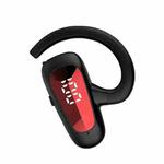 Bone Conduction Concepts Digital Display Stereo Bluetooth Earphones, Style: Single Ear(Red)