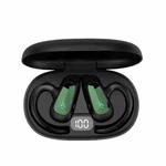 Bone Conduction Concepts Digital Display Stereo Bluetooth Earphones, Style: Dual Ears With Charging Warehouse(Green)
