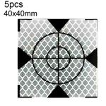 FP001 100pcs Diamond Tunnel Mapping Reflective Sticker Monitoring Measurement Point Sticker, Size: 40x40mm With Triangle