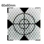 FP001 100pcs Diamond Tunnel Mapping Reflective Sticker Monitoring Measurement Point Sticker, Size: 60x60mm With Triangle