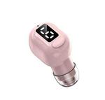 M5 Digital Display Bluetooth Headset Mini In-ear Invisible Headphones(Pink)