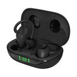 X10PRO Digital Display With Charging Bin Hanging Ear Stereo Business Sports Bluetooth Headset(Black)