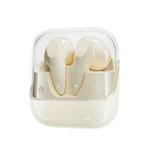 G60 In-Ear Surround Sound Transparent Chamber TWS Wireless Bluetooth Headphones(Apricot)