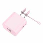 For Apple Series 18W&20W AC01 Charger Silicone Protective Cover(Pink)