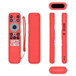 For TCL RC902N FMR1 Y47 TV Remote Control Anti-Drop Silicone Case(Red)
