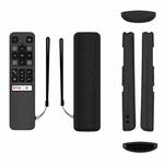 For TCL RC802V FMR1 FNR1 Y40 TV Remote Control Anti-Drop Silicone Protective Case(Black)