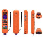 For TCL Roku Voice Remote Pro Y30 Remote Control Shockproof Silicone Protective Case(Orange)