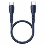 REMAX RC-C022 USB-C / Type-C To USB-C / Type-C PD 65W   Fast Charging Data Cable,Length 0.3m(Blue)