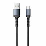 REMAX RC-C008 USB To Micro USB 2.4A TPE Soft Anti-breakage Data Cable,Length 1m(Black)