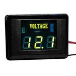 DES-2 Car Battery Voltage Meter DC LED Digital Display 12V Motorcycle RV Yacht Voltage Meter Detector(Green)